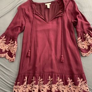 Maroon dress